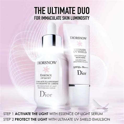 Diorsnow UV Shield: Brightening and UV Protection Skincare 